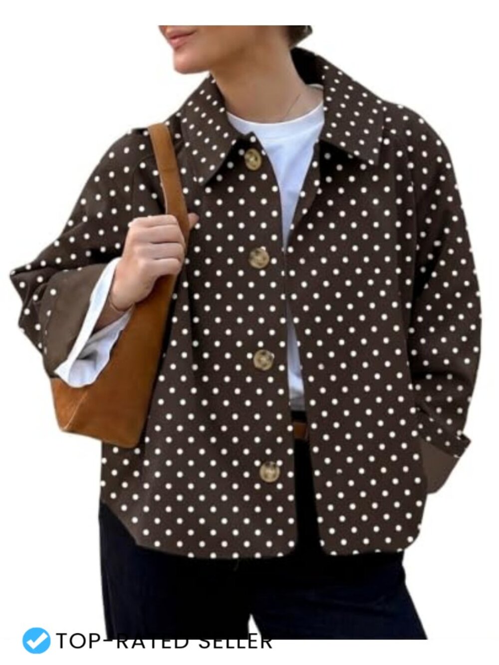 Womens Cropped Trench Coat Single Breasted Lightweight Fall Jacket